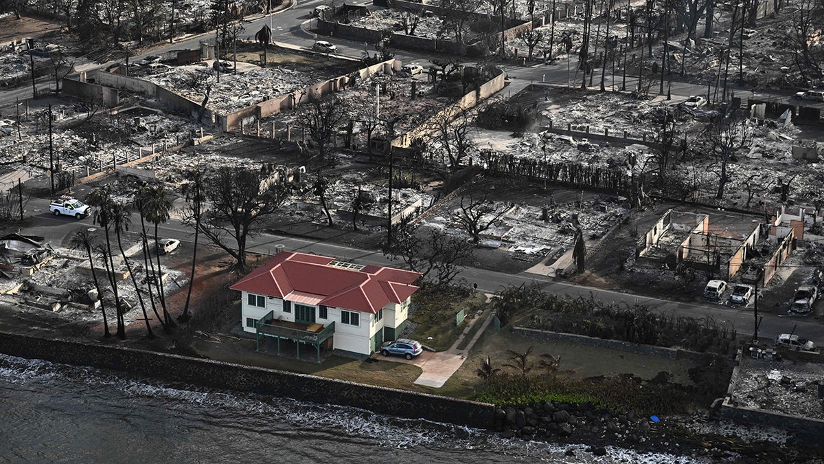 The home untouched by flames