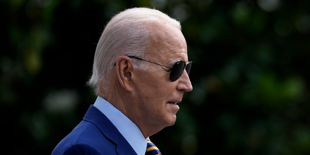 Biden wearing sunglasses