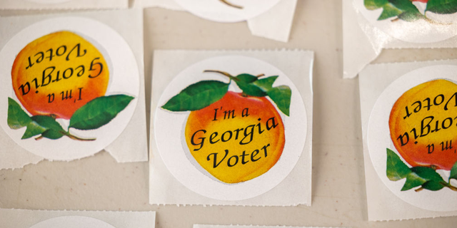 Georgia voting stickers