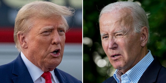 Trump, Biden split