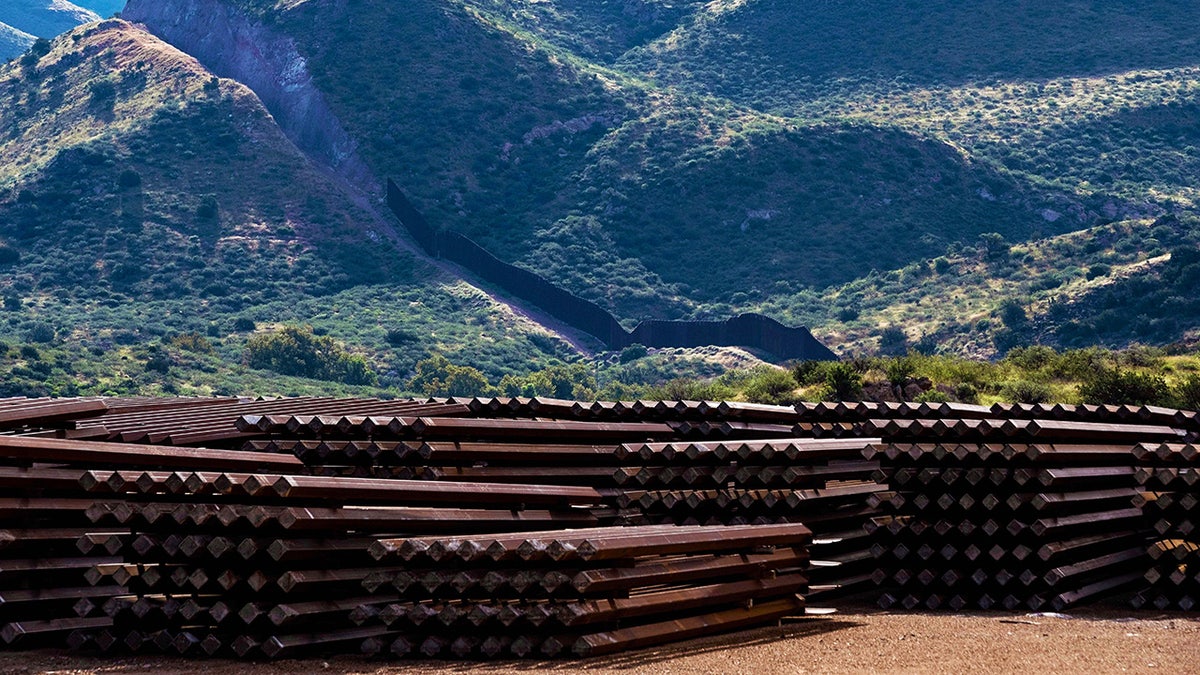 unused border wall materials