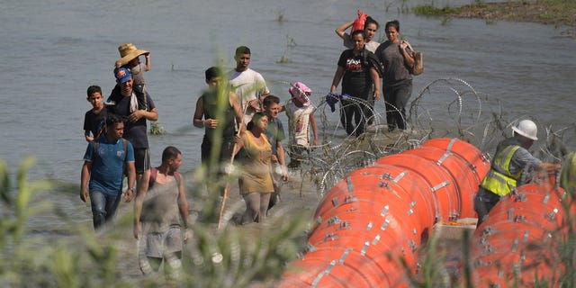 Texas floating border barrier