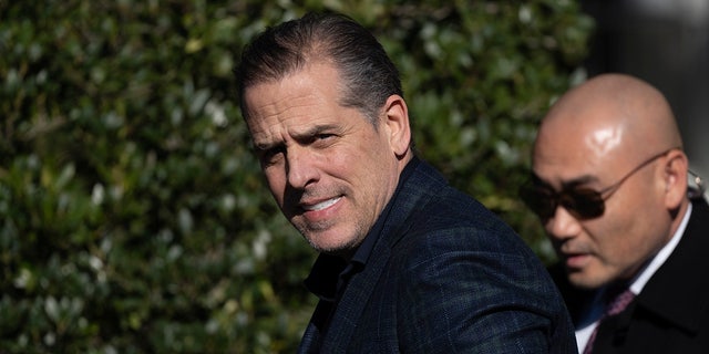 Hunter Biden on White House South Lawn