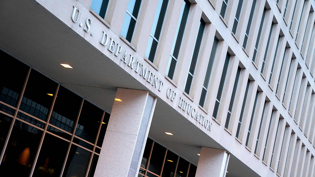 front of US dept of education building, Washington