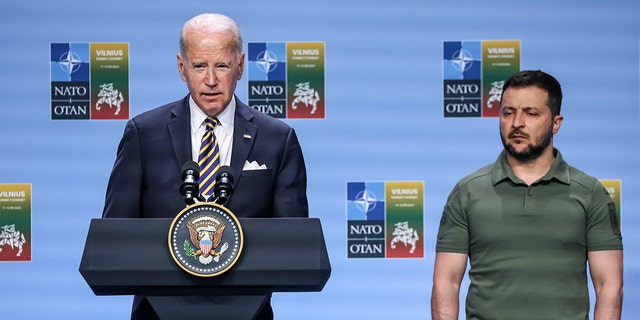 President Biden and Volodymyr Zelenskyy