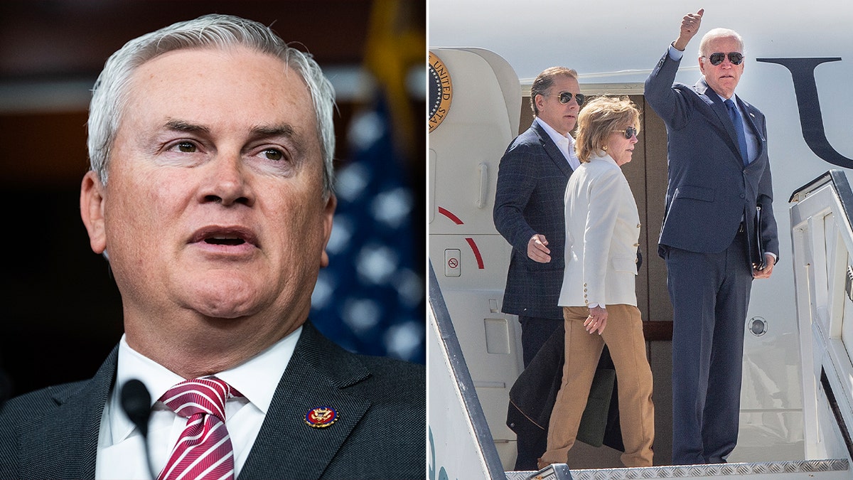 Comer and Biden family split image