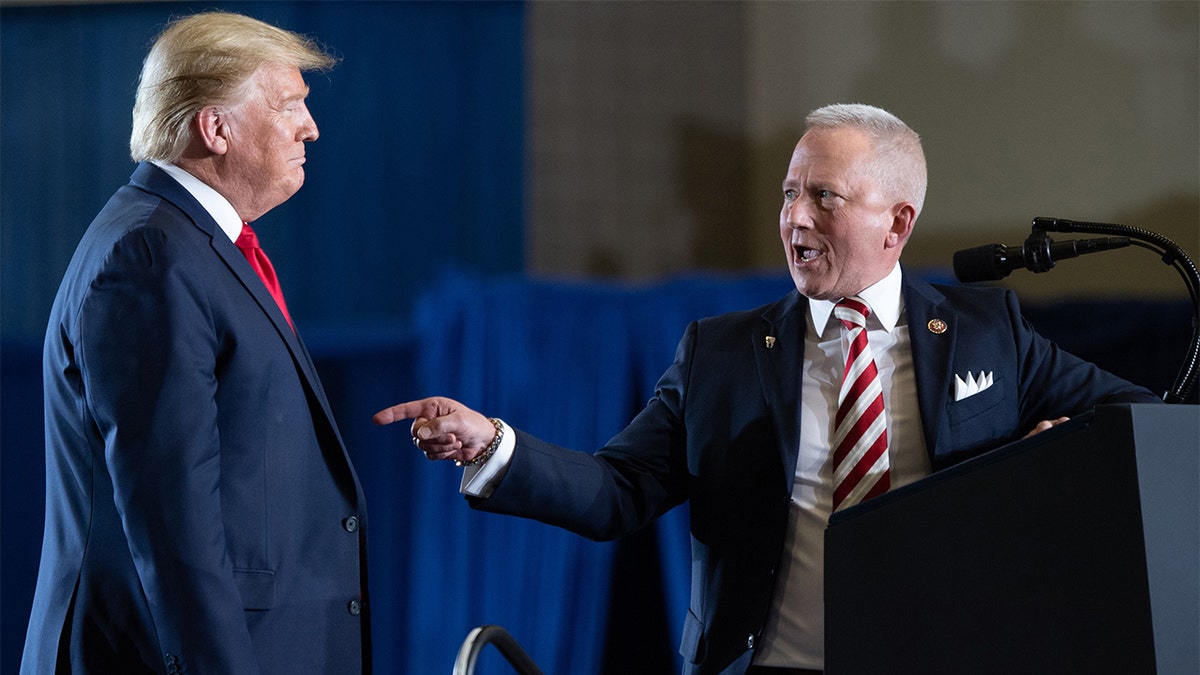 Former President Donald Trump and Rep. Jeff Van Drew