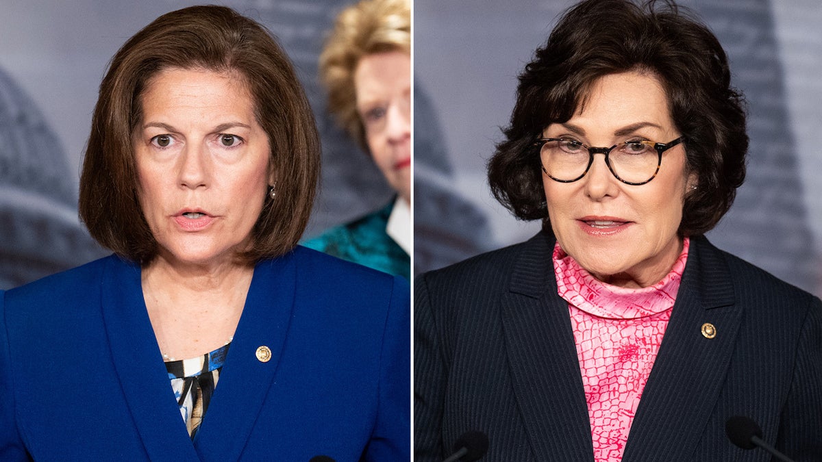 Sens. Catherine Cortez Masto, D-Nev., and Jacky Rosen, D-Nev., are pictured.