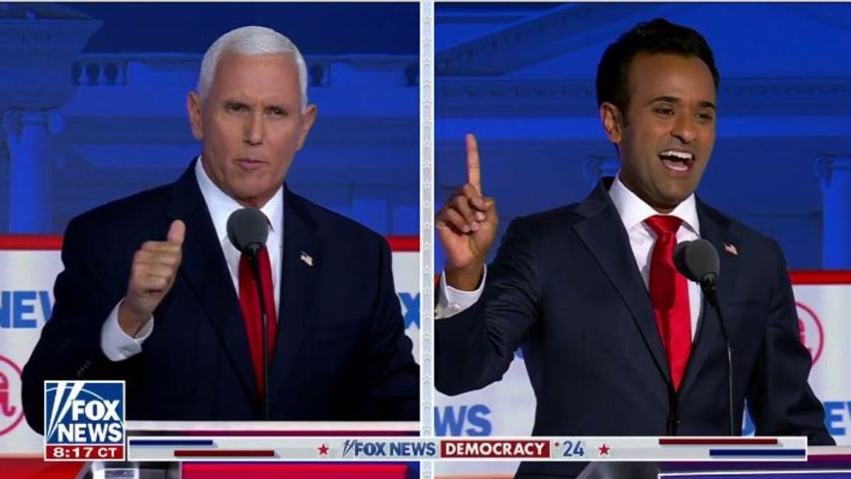 Pence blasts Ramaswamy at first debate