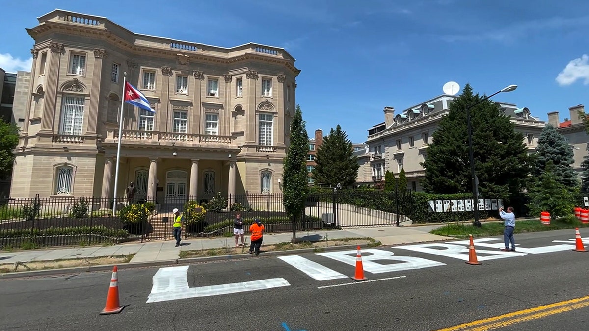 Cuban embassy building in Washington