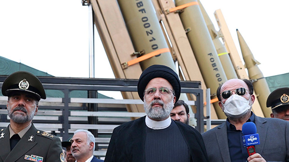 Iranian missiles behind President Ebrahim Raisi