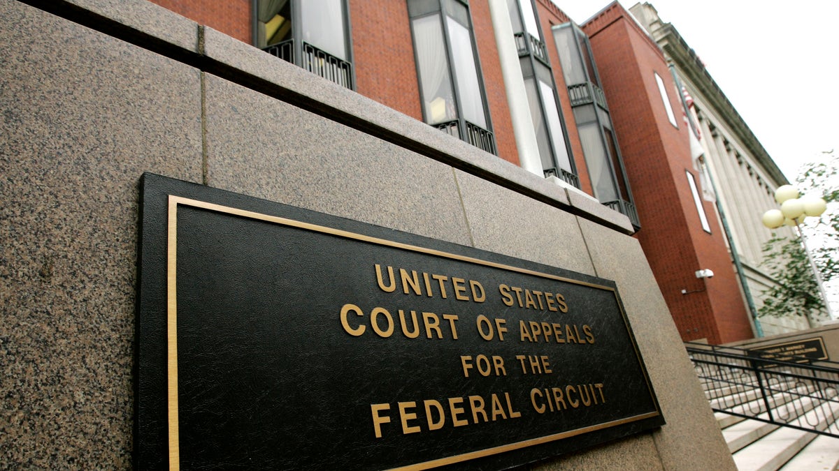 Plaque outside U.S. Court of Appeals for the Federal Circuit