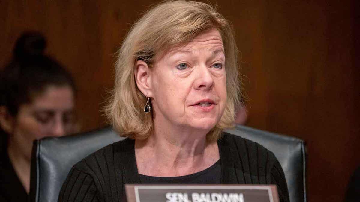 Sen. Tammy Baldwin at Senate hearing