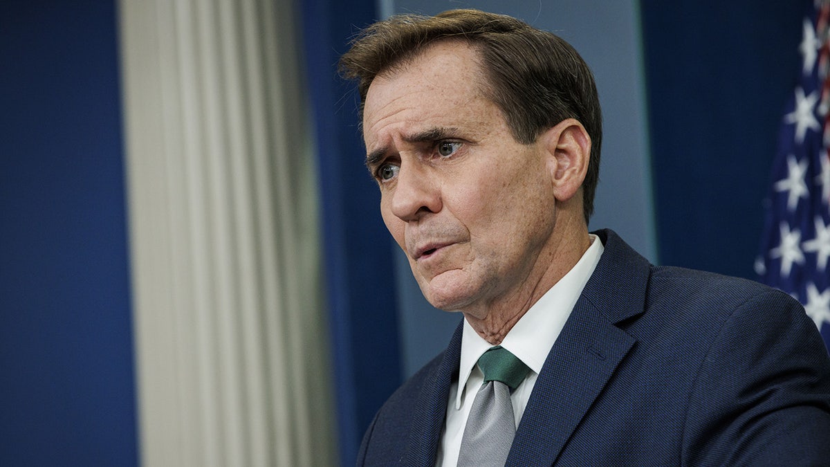 John Kirby addresses White House press corps