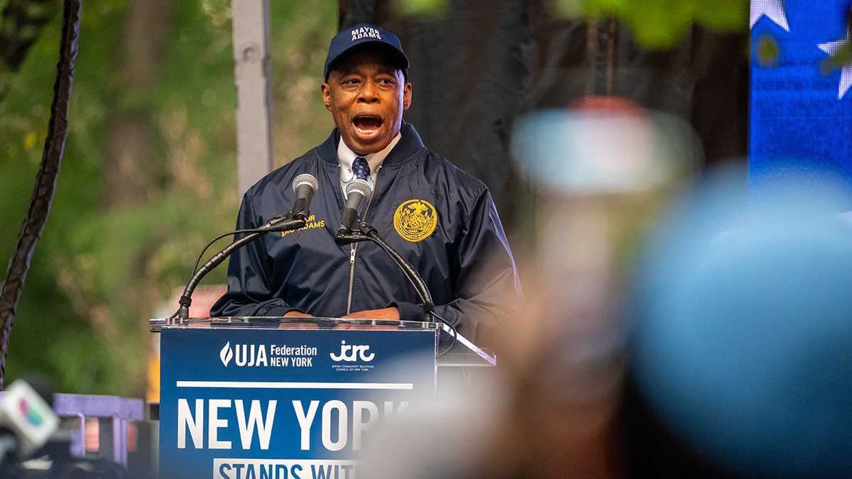 New York City Mayor Eric Adams attends rally and vigil to honor Israeli victims of Hamas terror attack