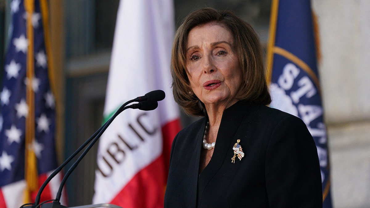 Former House Speaker Nancy Pelosi at Dianne Feinstein's funeral