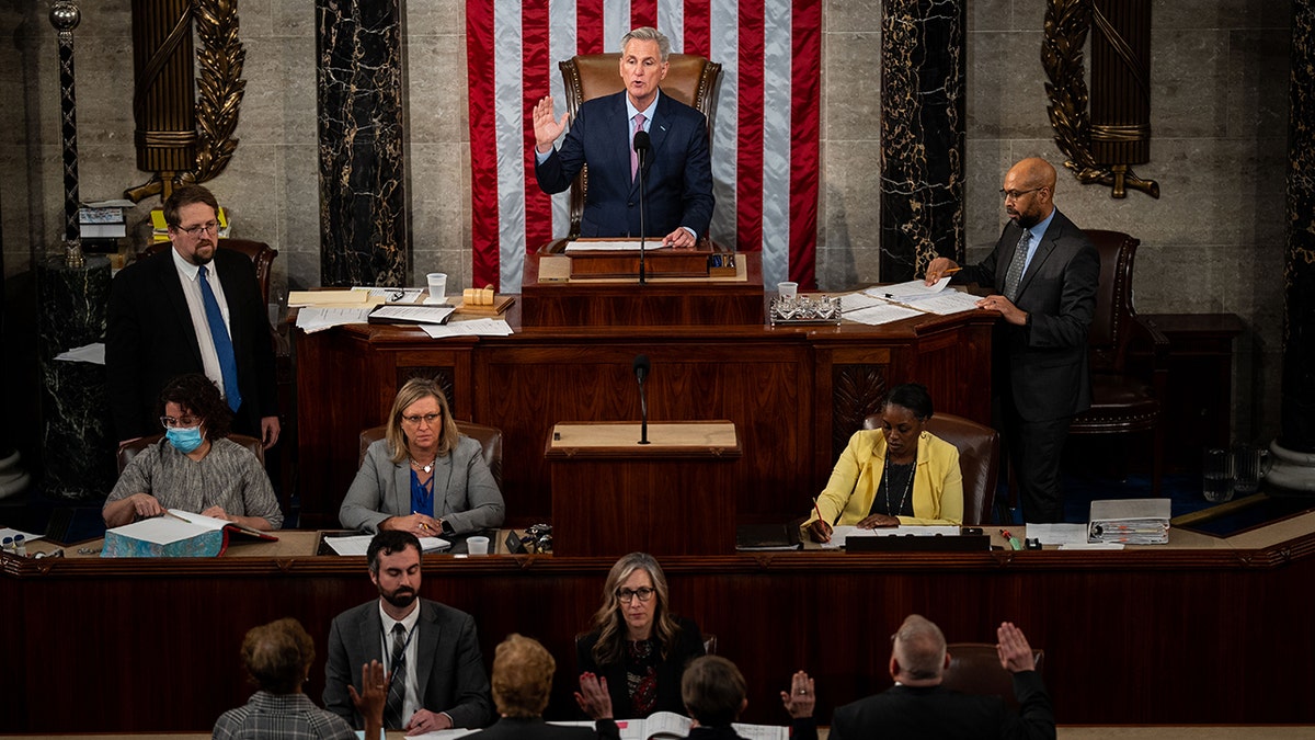 Kevin McCarthy in the House chamber