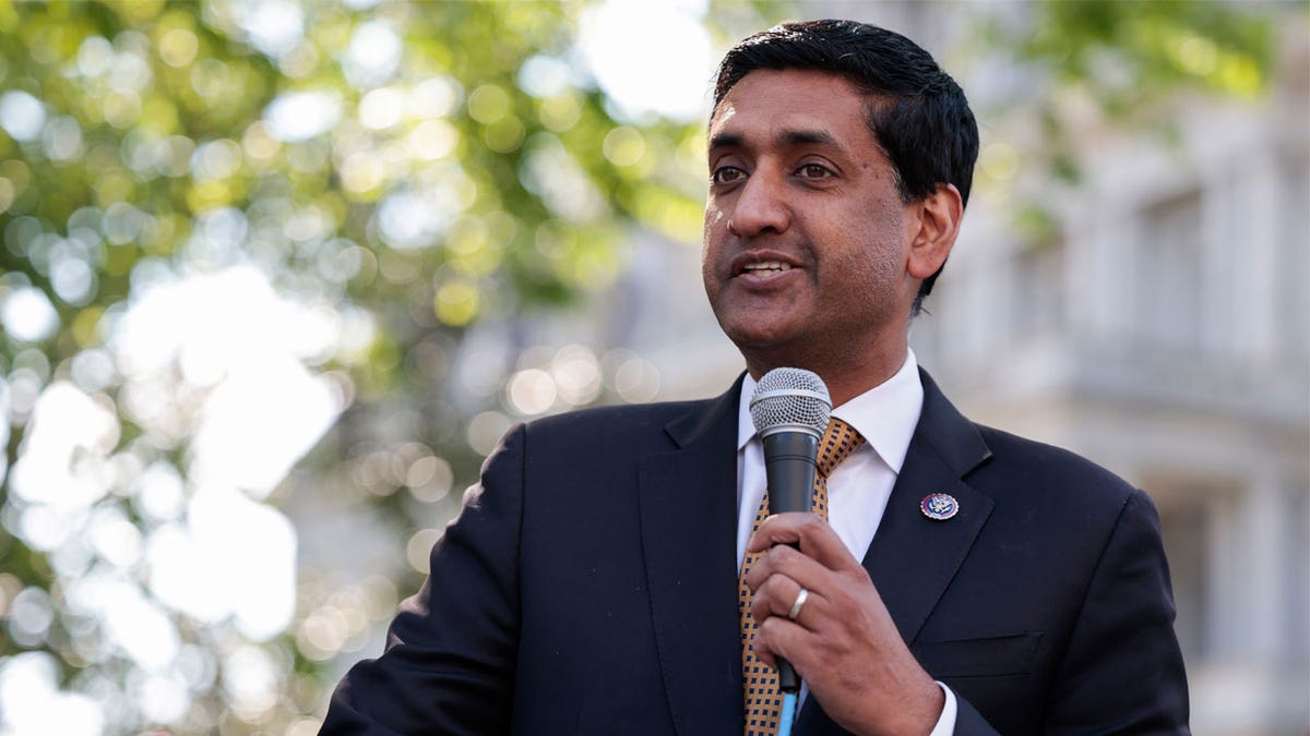 Rep. Ro Khanna, D-Calif., at rally