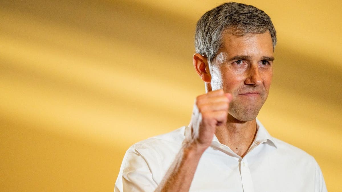 Beto O'Rourke raises fist