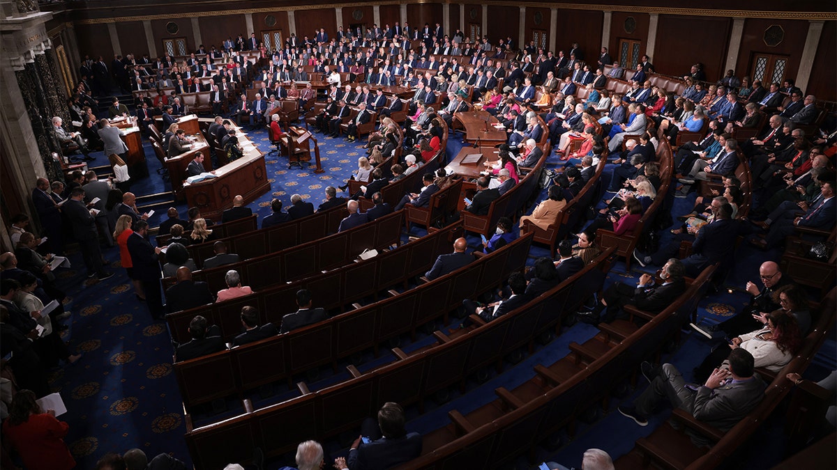 Interior view of the House of Representatives.