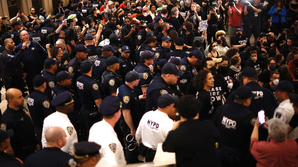 NYPD officers at Grand Central