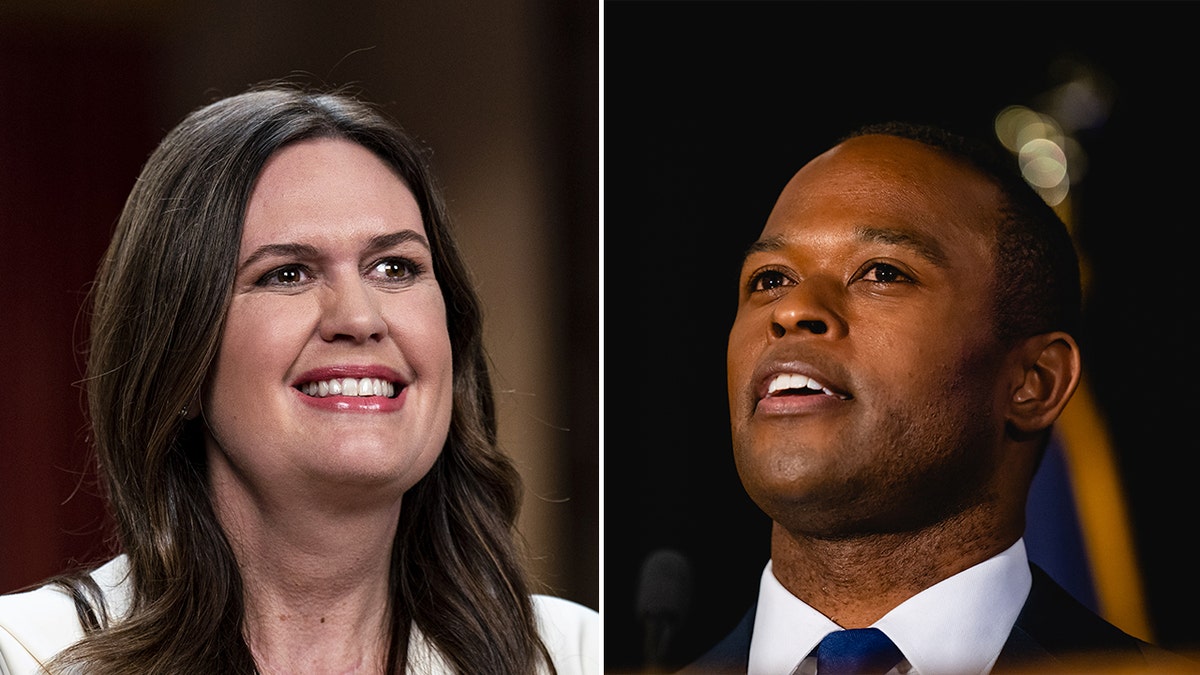 Sarah Sanders and Daniel Cameron