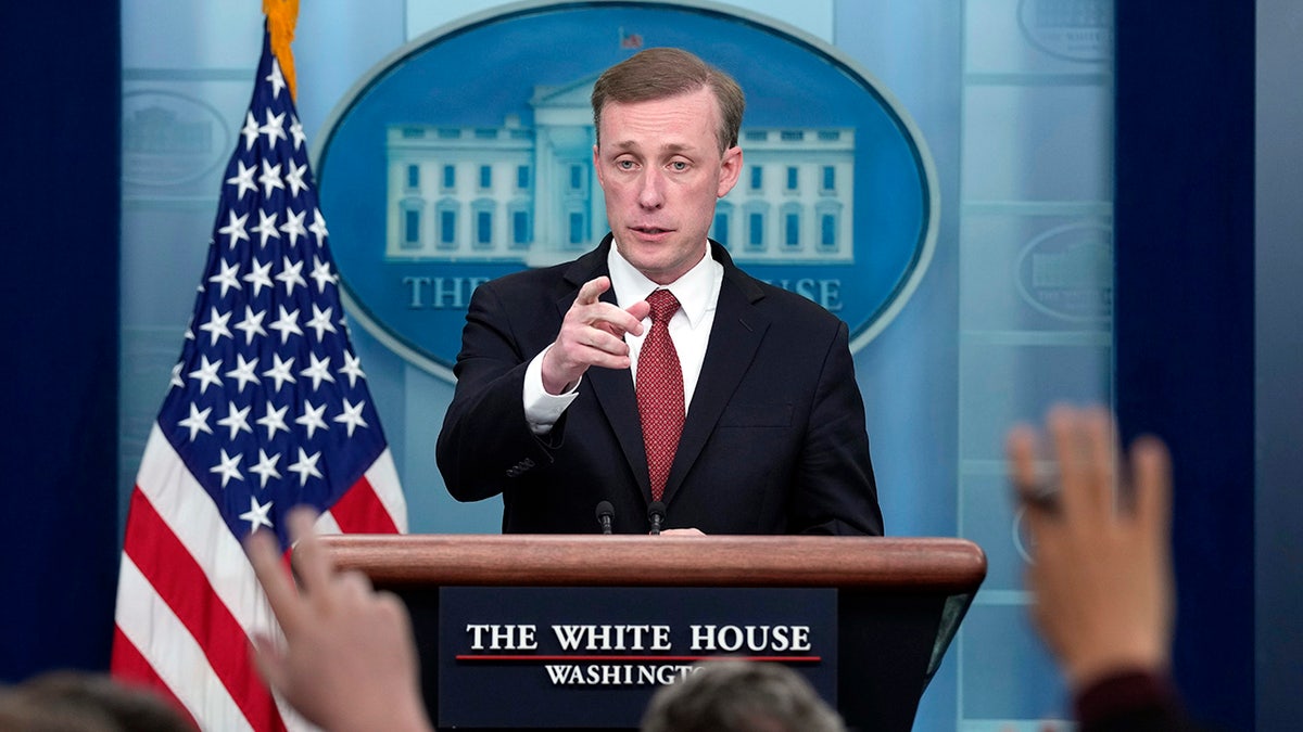 Jake Sullivan addresses White House reporters