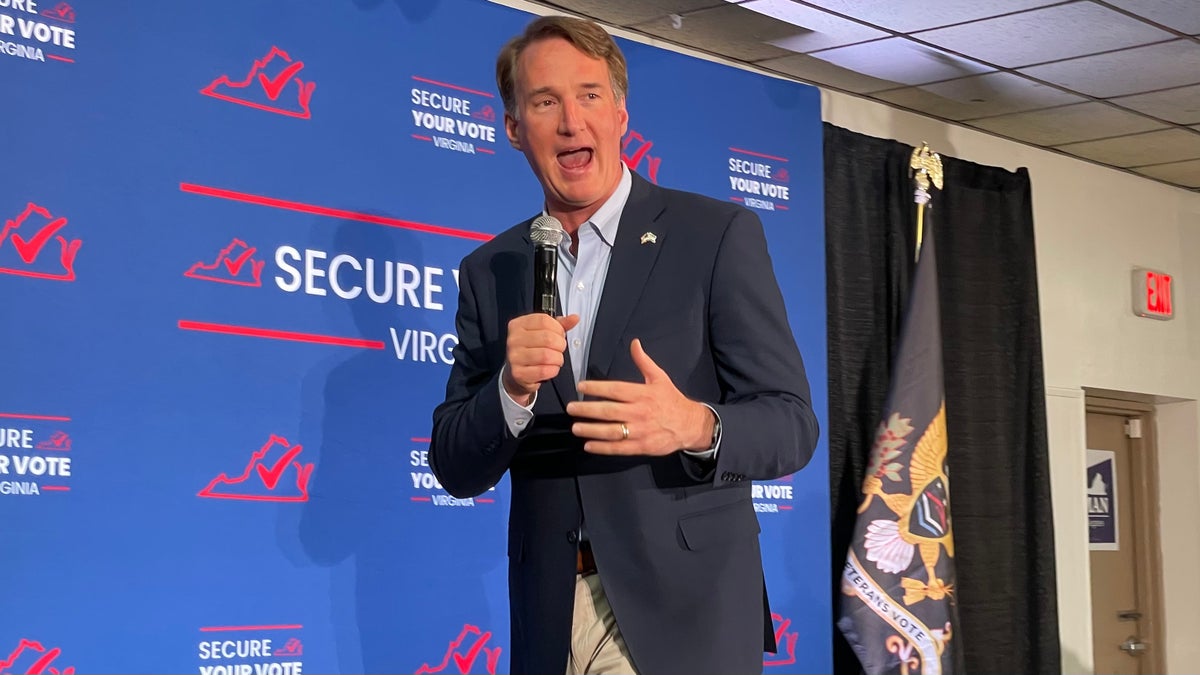 Virginia Gov Glenn Youngkin on the 2023 campaign trail