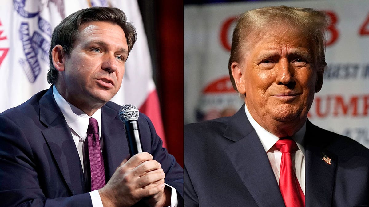 DeSantis and Trump split