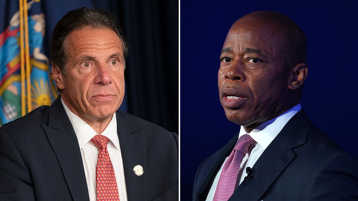 Andrew Cuomo and Eric Adams split