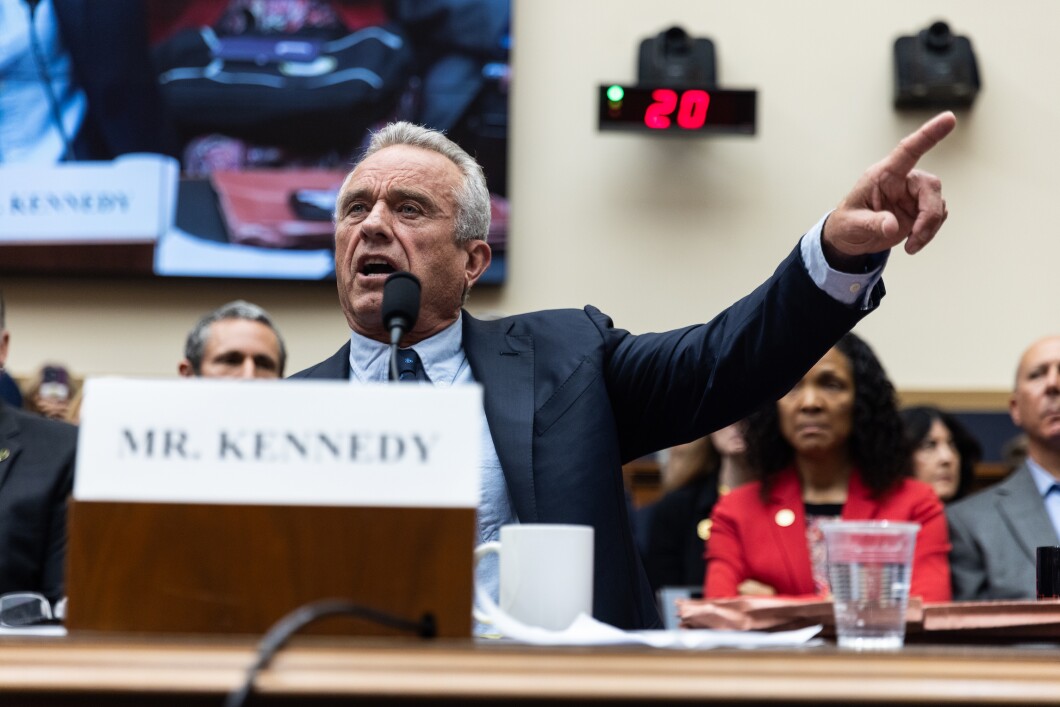 Robert F. Kennedy Jr., testifies during a House Judiciary Select Subcommittee hearing on the “Weaponization of the Federal Government on Thursday, July 20, 2023. The hearing focused on allegations of cooperation between big tech companies and government agencies to obstruct free speech. 