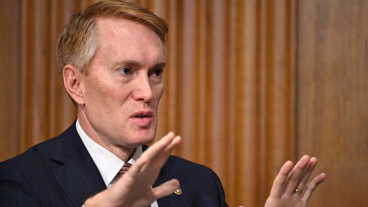 Lankford speaks in a hearing