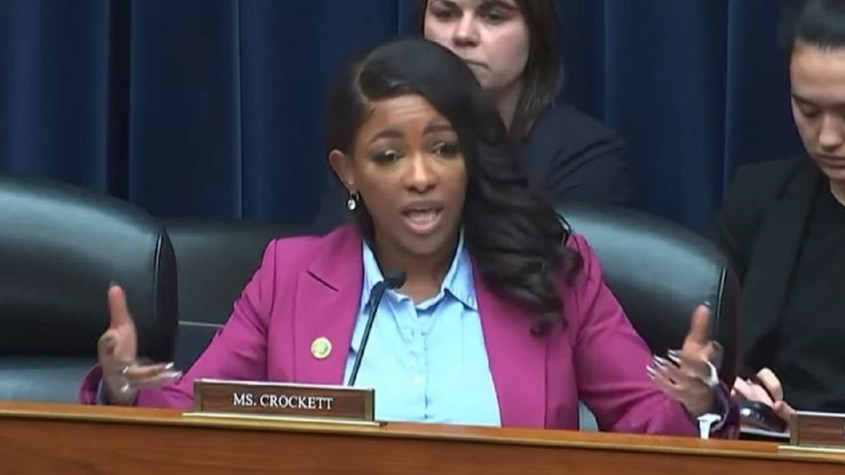 Image of Rep. Jasmine Crockett at a House hearing