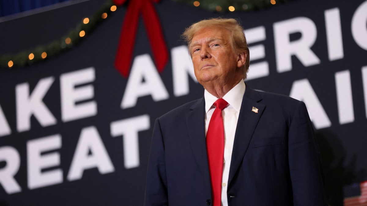 Donald Trump at campaign event in Iowa