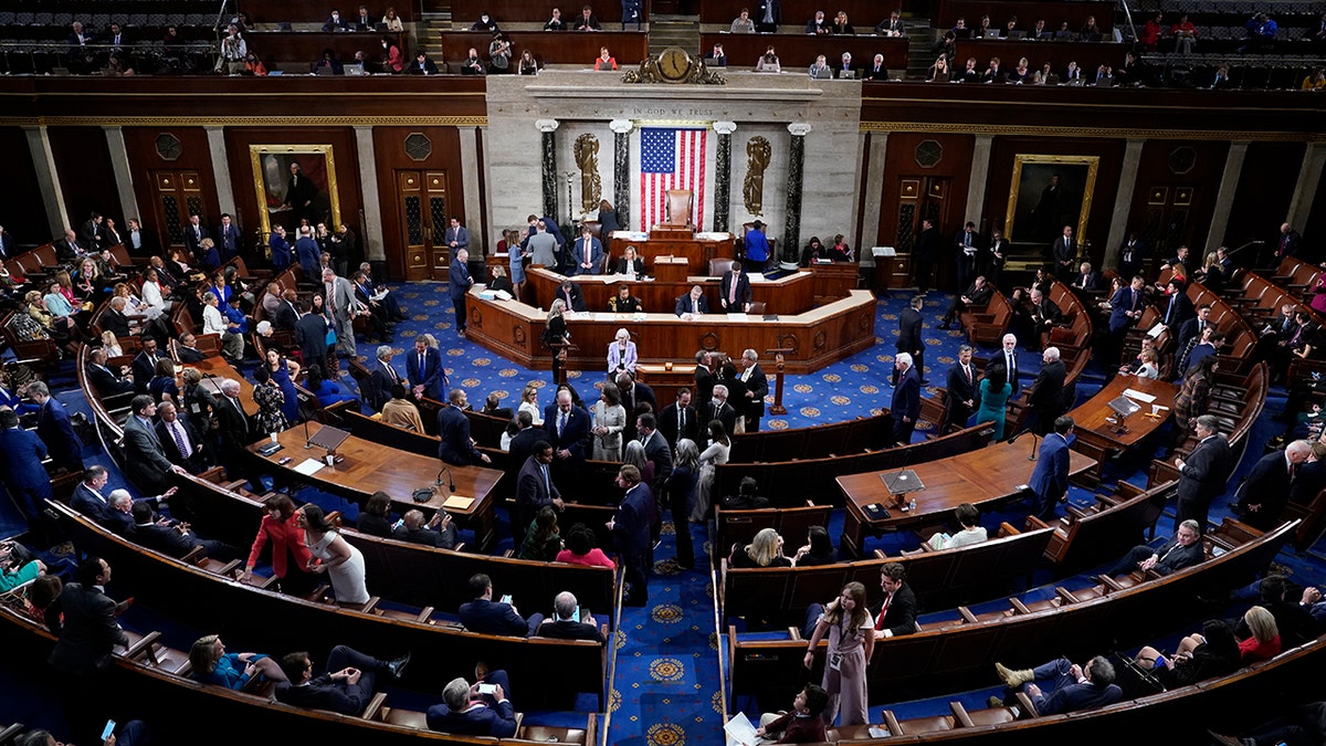 House of Representatives chamber during vote