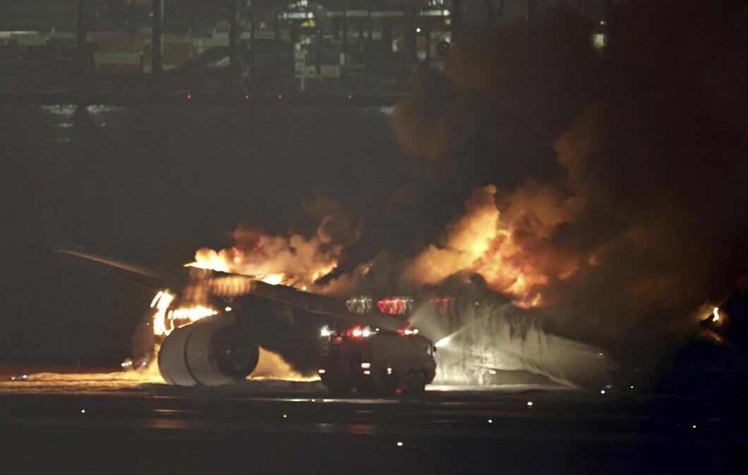 Japan Plane Fire