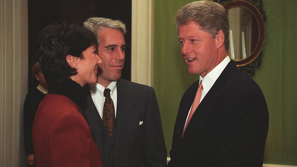 Bill Clinton with Jeffrey Epstein, Ghislaine Maxwell