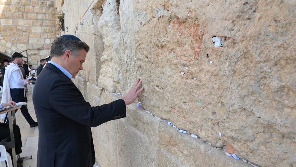 Dave McCormick at Western Wall