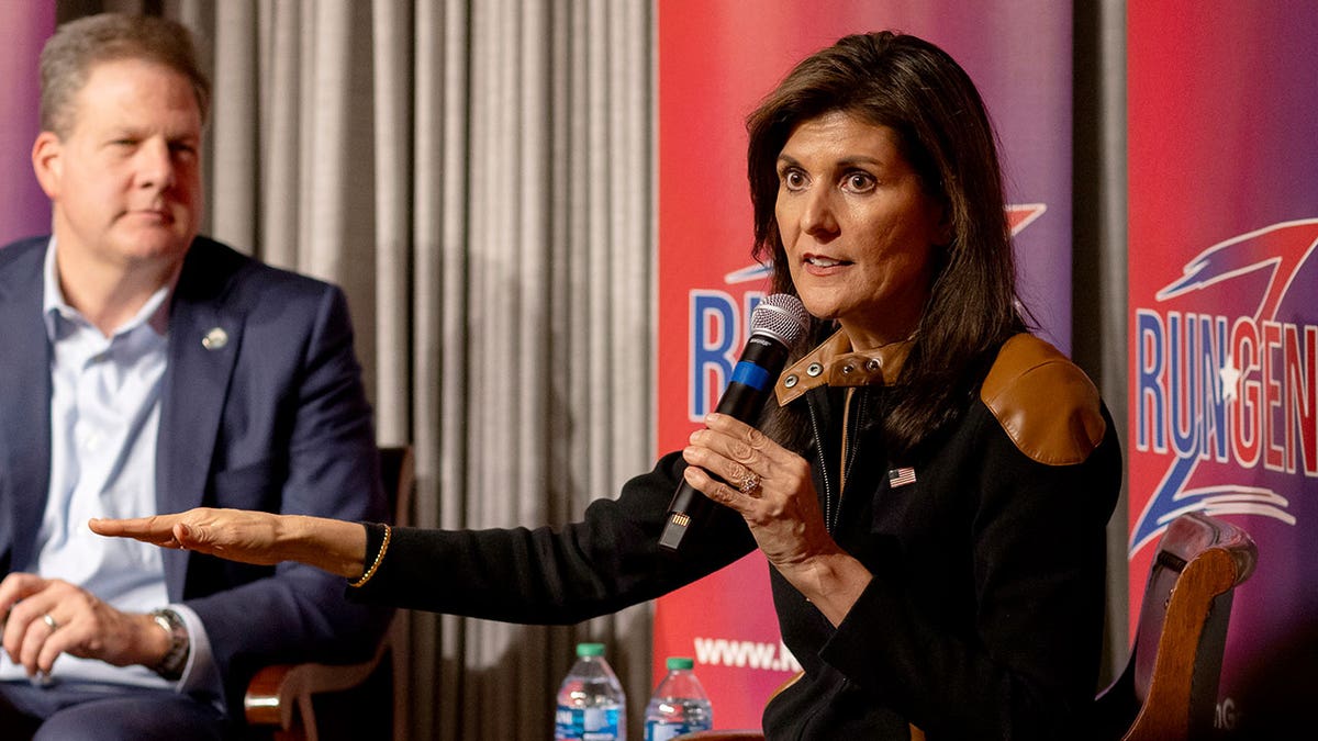 Nikki Haley campaigns with New Hampshire Gov. Chris Sununu