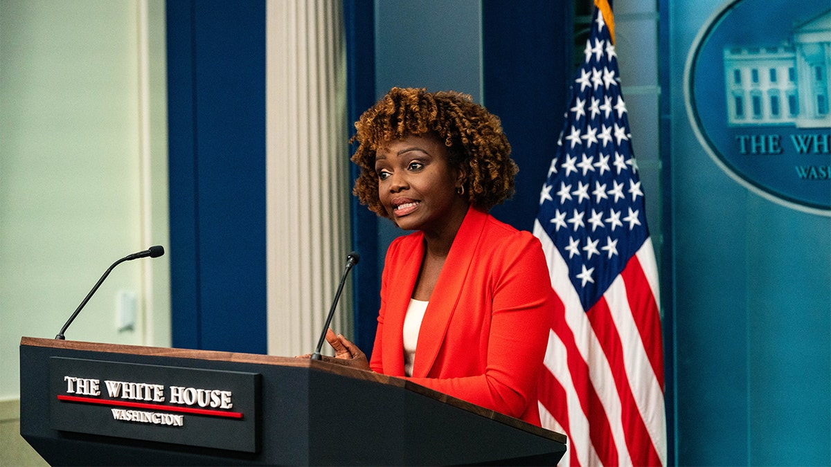 White House press secretary Karine Jean-Pierre