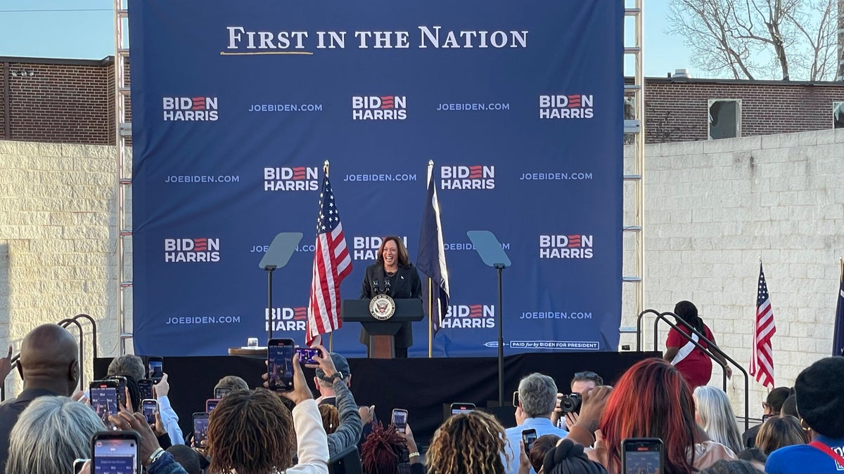 Kamala Harris on the campaign trail