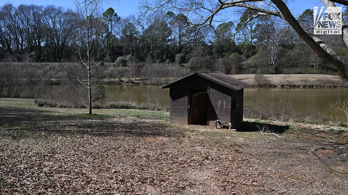 A general view of the walking trail along Lake Herrick on the University of Georgia’s campus in Athens, Georgia