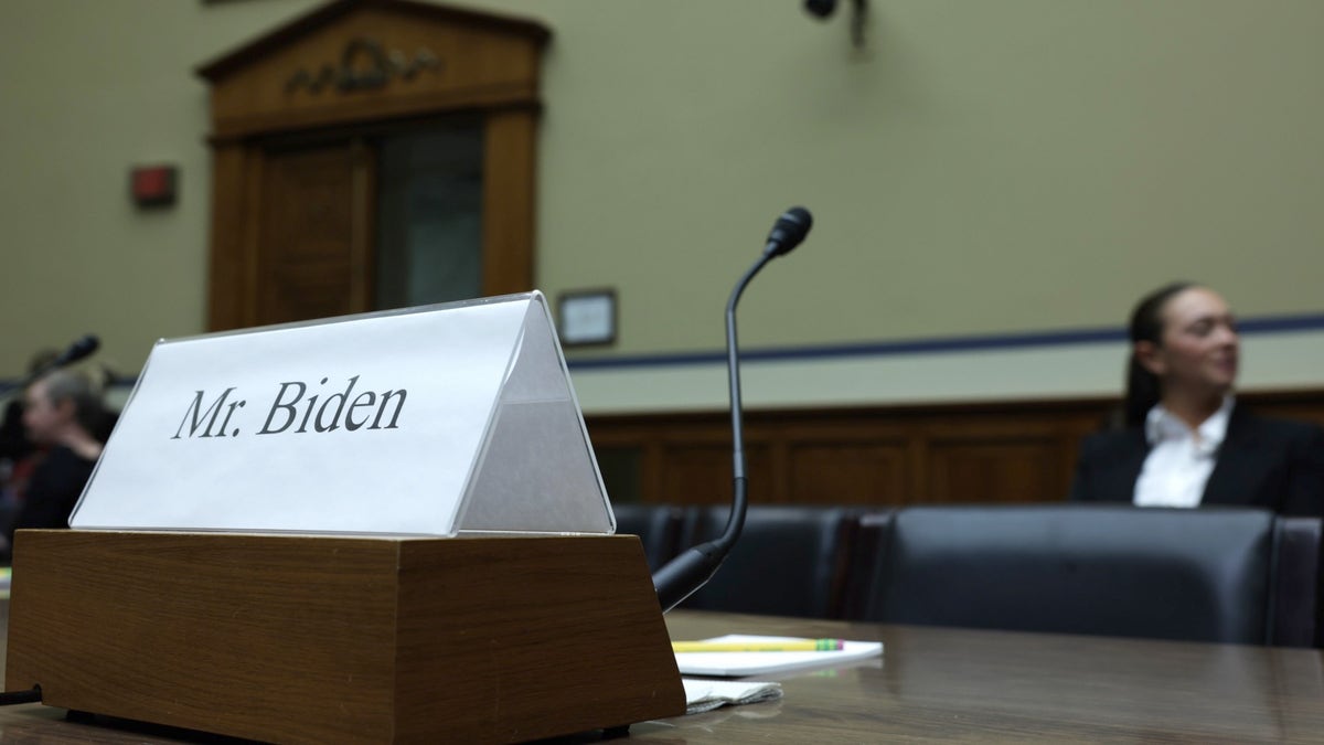 Empty Hunter Biden seat