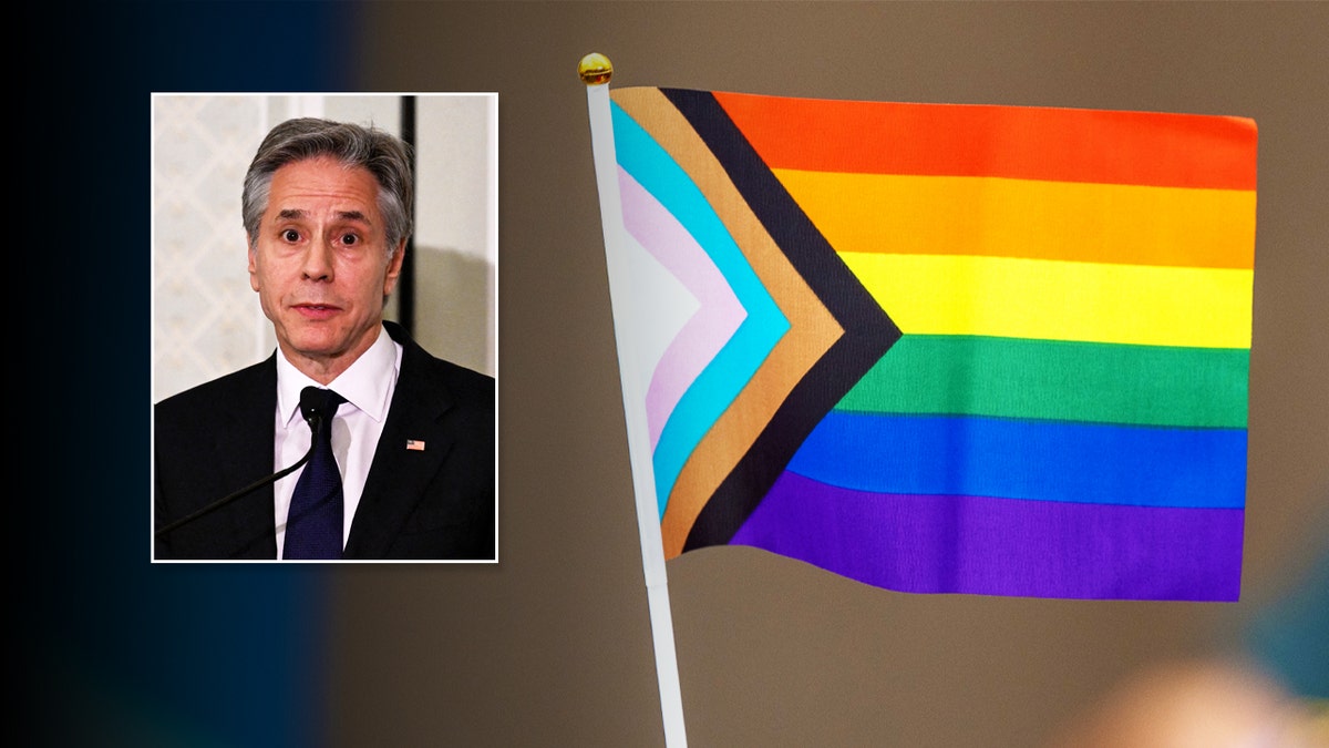 Antony Blinken, pride flag