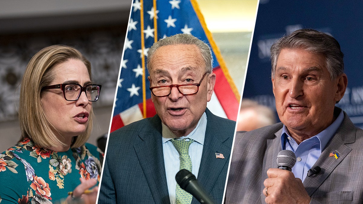 Kyrsten Sinema, Chuck Schumer, Joe Manchin