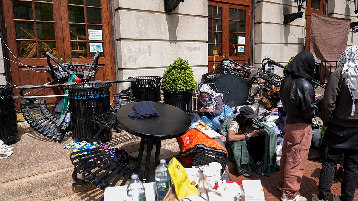 Student agitator encampment on Columbia University