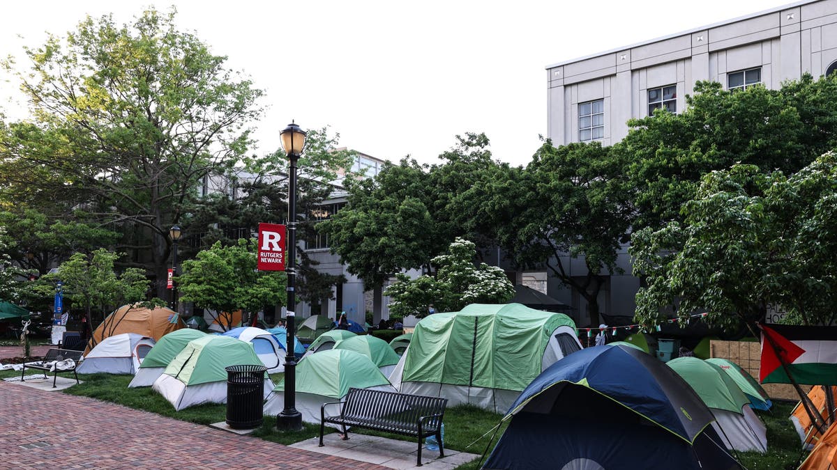 Rutgers anti-Israel encampment on May 21, 2024