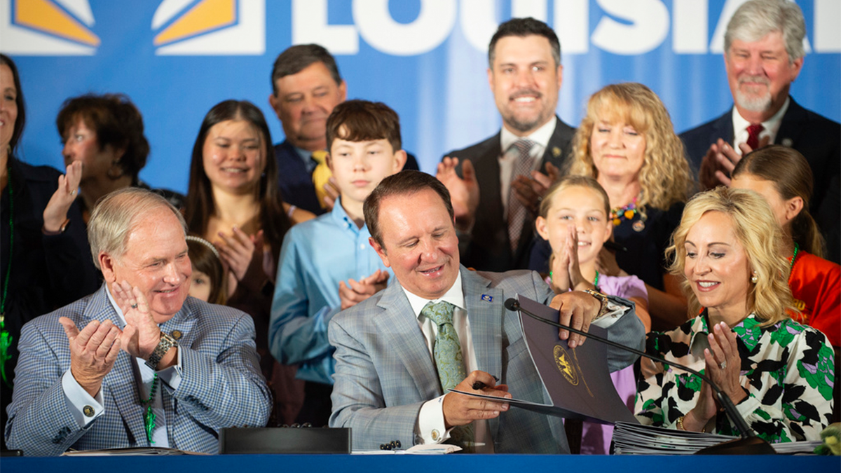 Louisiana Gov. Jeff Landry signing bills