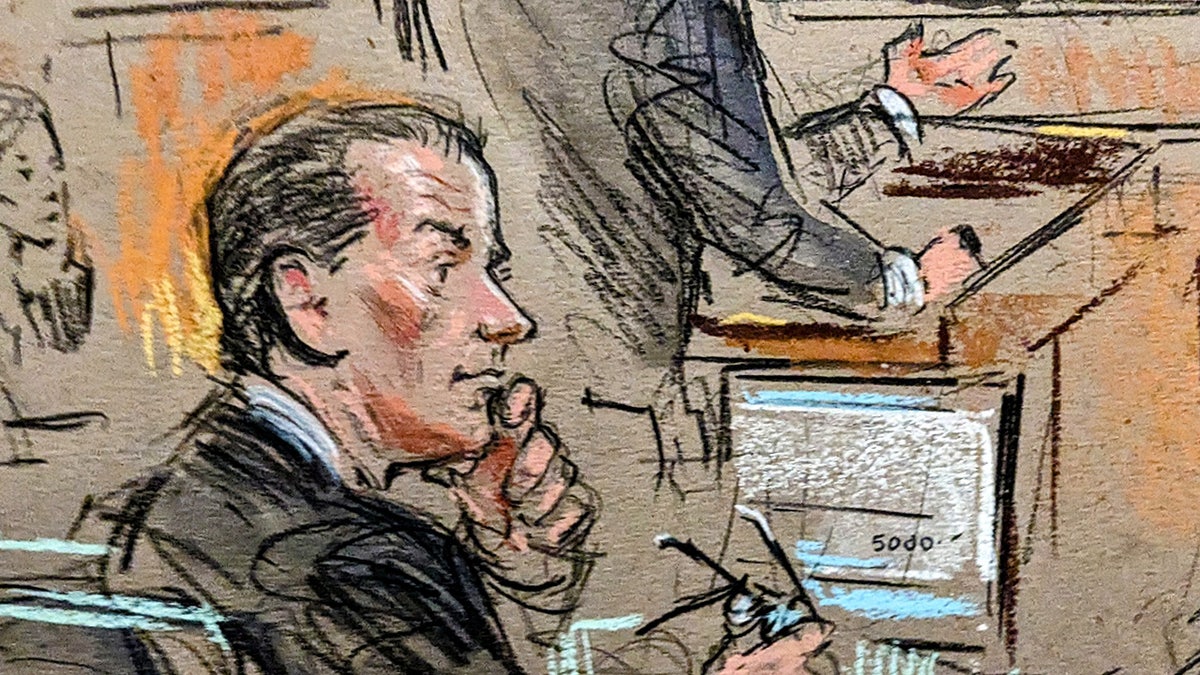 A court sketch depicts Hunter Biden’s trial in federal court in Wilmington, Delaware