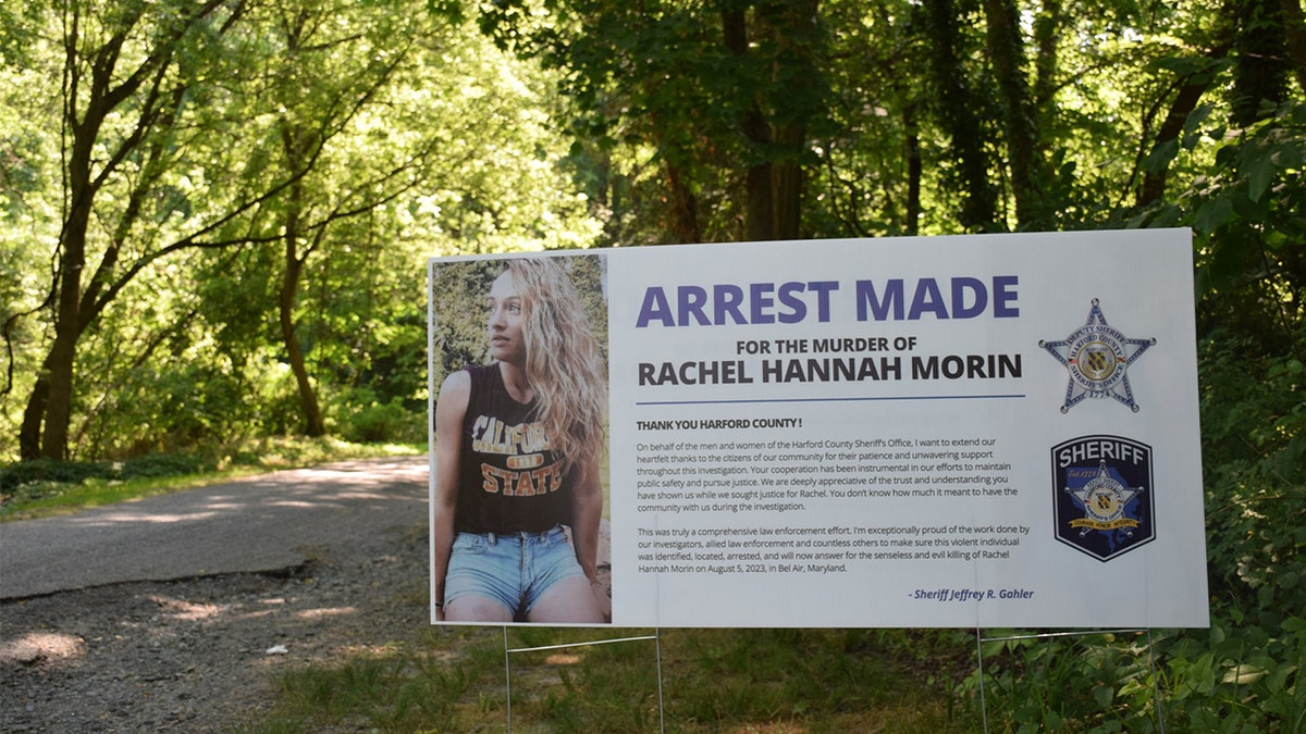 Rachel Morin arrest sign